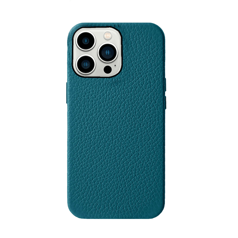 Melkco Paris Premium Leather Case For iPhone 13 Pro Max - Lake Blue