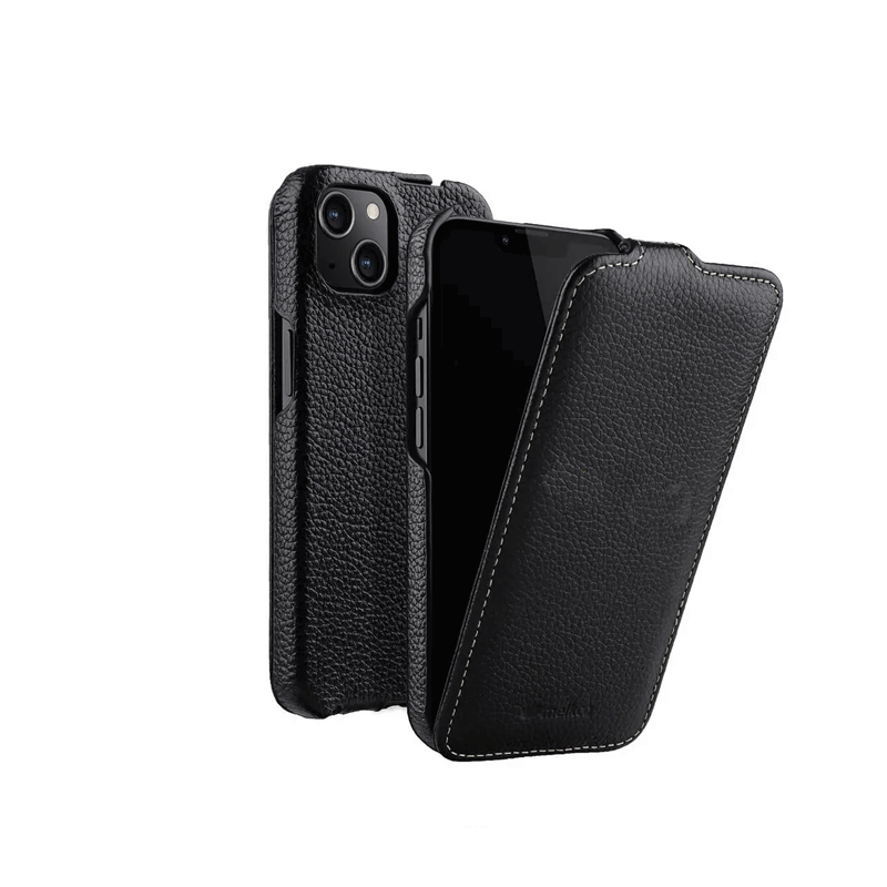 Melkco Jacka Series Premium Leather Case - Apple iPhone 14 Pro Max / Black