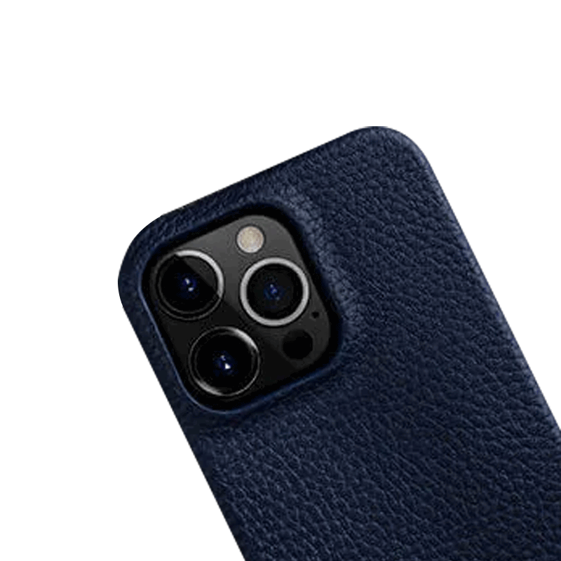 Melkco Back Snap Series Leather Regal Case - Apple iPhone 14 Pro / Dark Blue