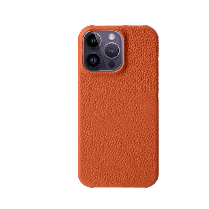 Melkco Back Snap Series Leather Regal Case - Apple iPhone 14 Pro / Orange