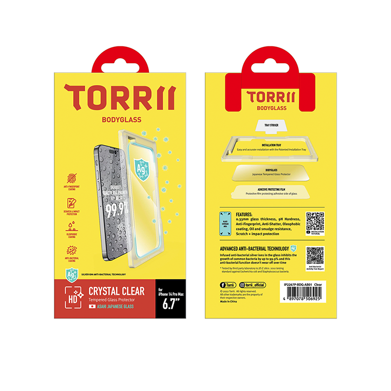 Torrii Bodyglass Screen Protector For Apple iPhone 14 Pro Max - Clear