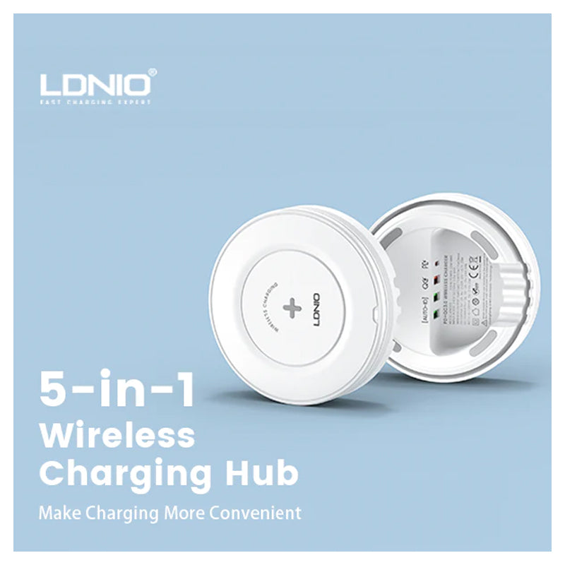 Ldnio 32W Desktop Wireless Fast Charging Station - 32W / White