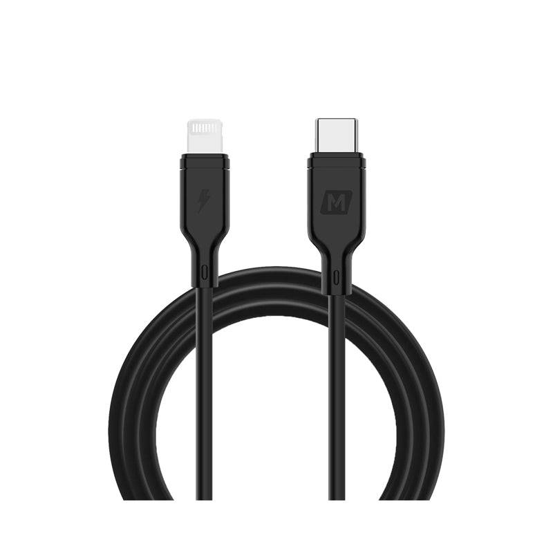 Momax USB-C PD Pack – Fast Charger + Lightning to USB-C Cable - 20W / 1.2m / Black