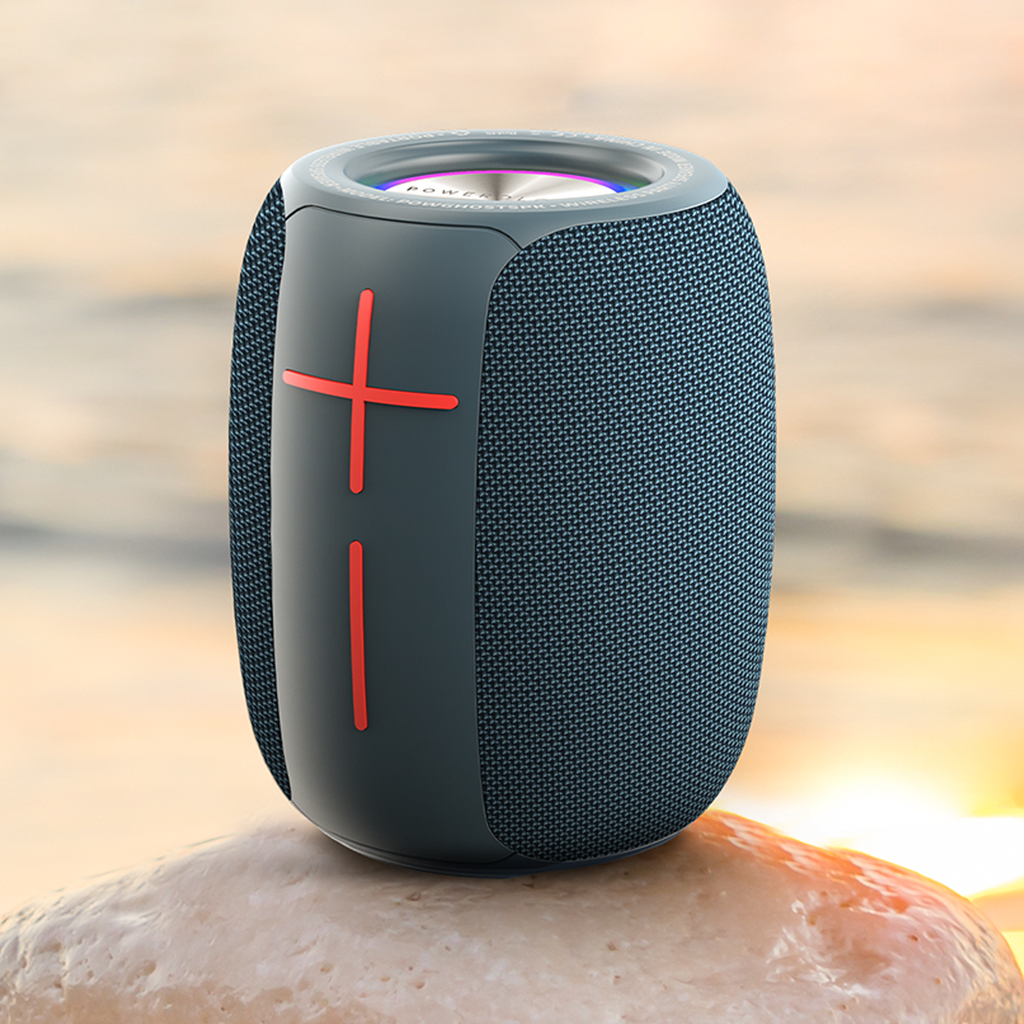 Powerology Ghost Speaker - Bluetooth 5.0 / Water-Resistant / Navy Blue