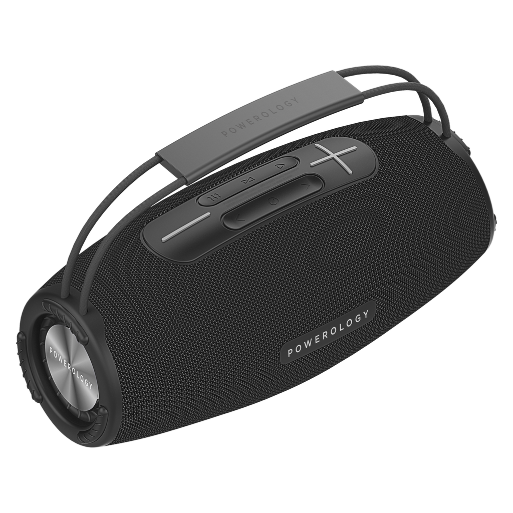 Powerology Phantom Portable Bluetooth Speaker - Bluetooth / Black