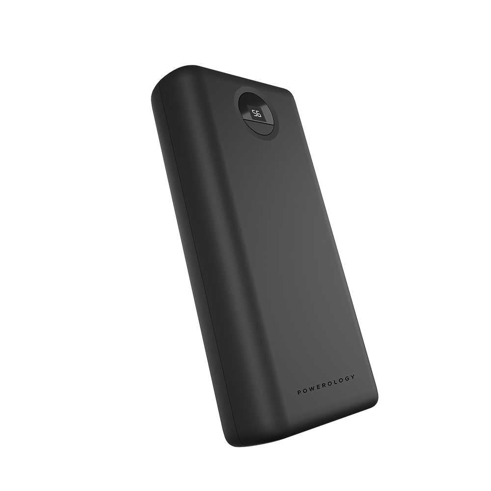 Powerology Portable Power Bank Fast Charging - 30000mAh / 45W / Black