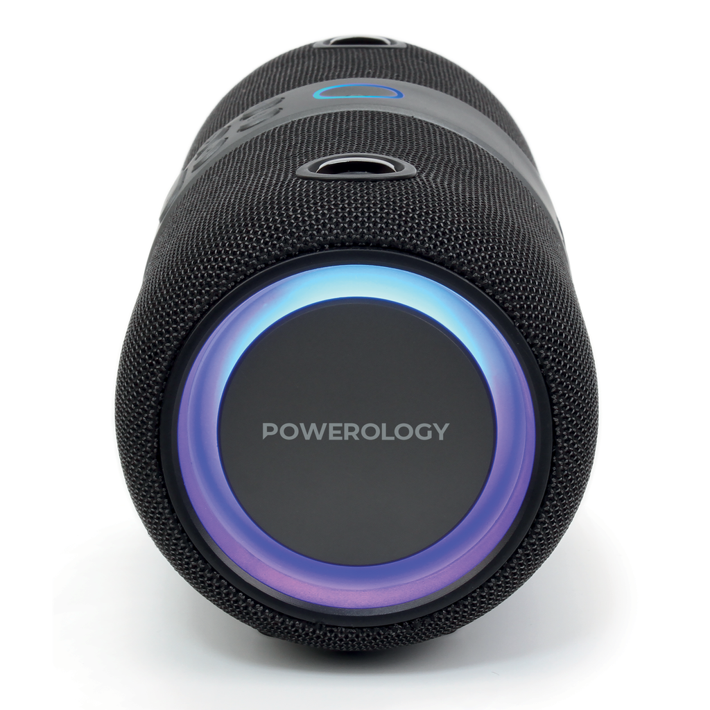 Powerology Cypher Portable Stereo Speaker – Bluetooth / 3-inch / Black