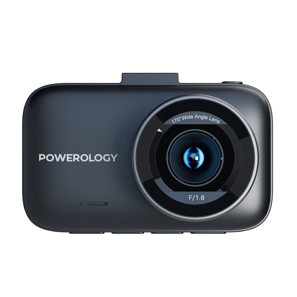 Powerology Dash Camera Ultra with High Utility Built-In Sensors 4K - Black