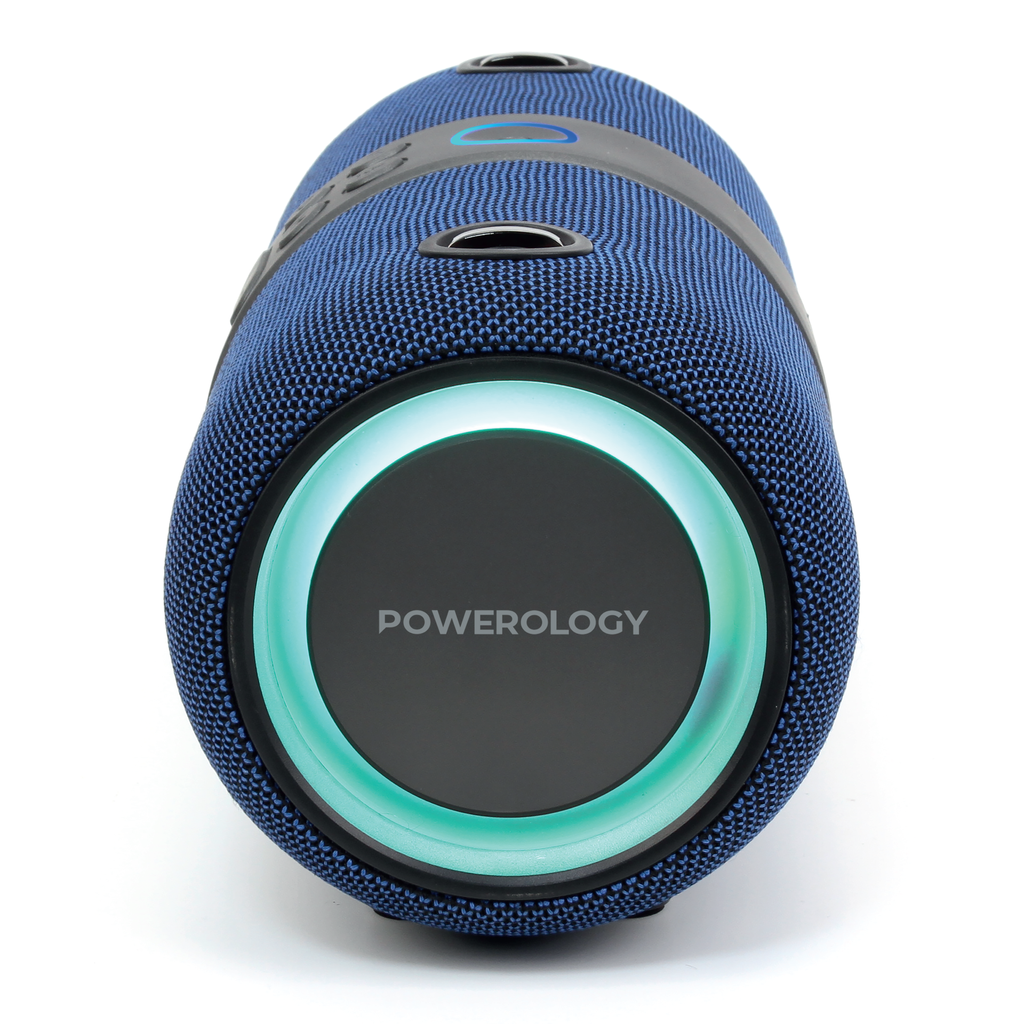 Powerology Cypher Portable Stereo Speaker – Bluetooth / 3-inch / Dark Blue