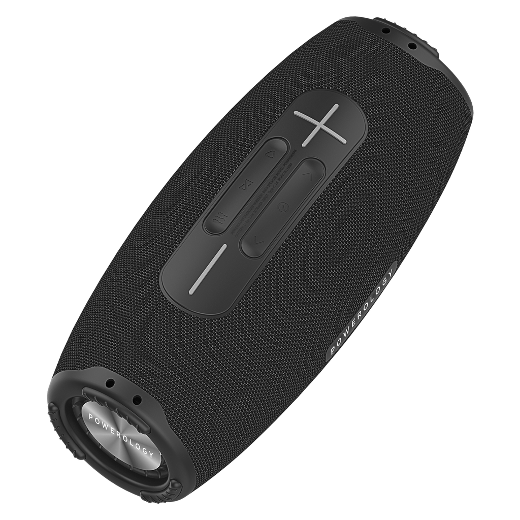 Powerology Phantom Portable Bluetooth Speaker - Bluetooth / Black