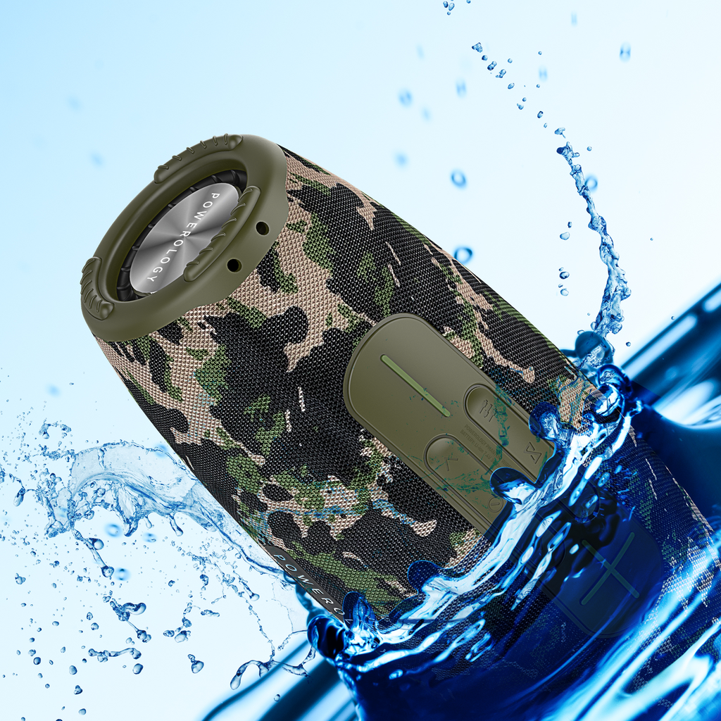 Powerology Phantom Portable Bluetooth Speaker - Bluetooth / Camo