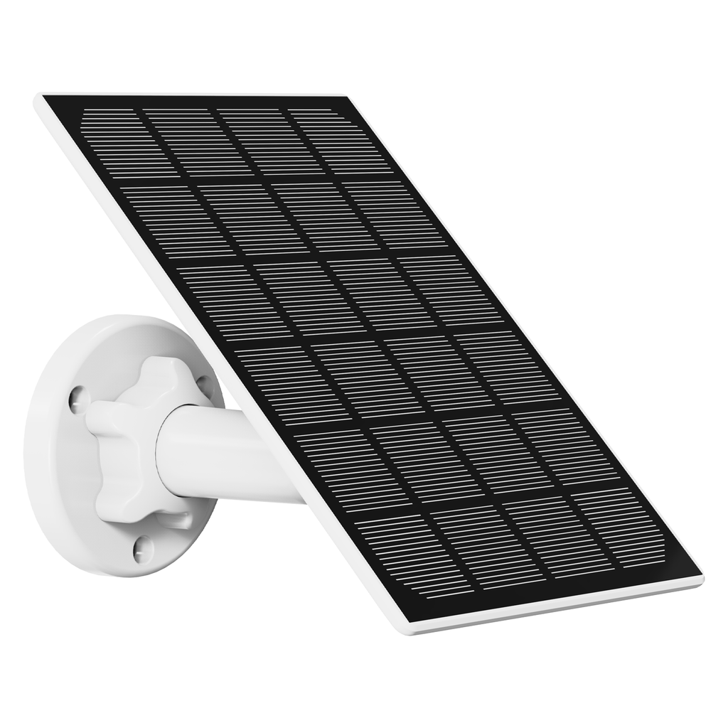 Powerology Wireless Outdoor Camera With Solar Panel  - White