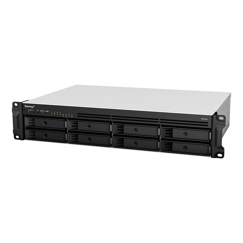 Synology RackStation RS1221+ - 128TB / 8x 16TB / SATA / 8-Bays / USB / LAN / eSATA / Rack (2U)