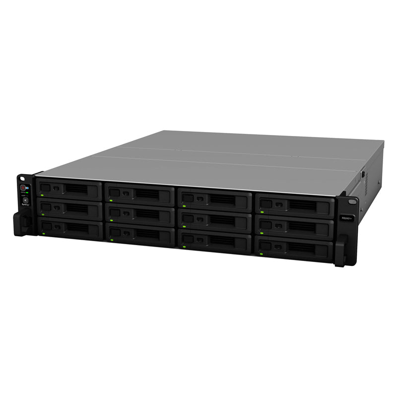 Synology RackStation RS2421+ - 96TB / 12x 8TB / SATA / 12-Bays / USB / LAN / Rack (2U)