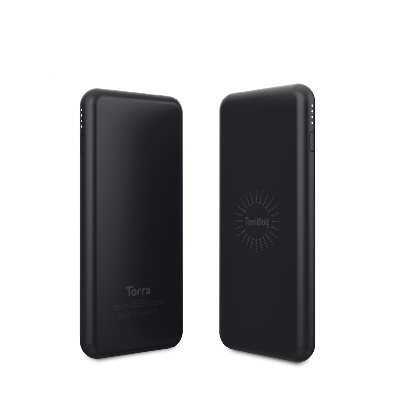 Torrii Bolt 2in1 Wireless Power Bank - 6000mAh / USB-C / Black