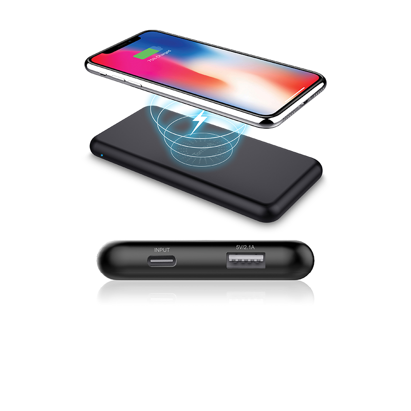 Torrii Bolt 2in1 Wireless Power Bank - 6000mAh / USB-C / Black