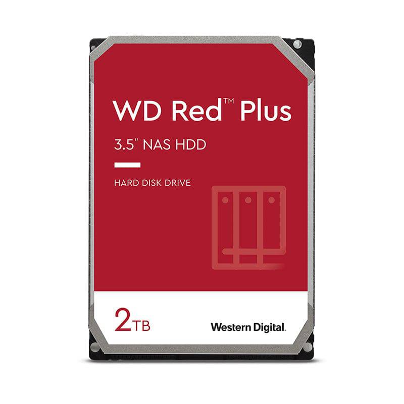 WD Red Plus Internal Drive - 2TB / 3.5-inch / SATA-III / 5400 RPM / 128MB Buffer