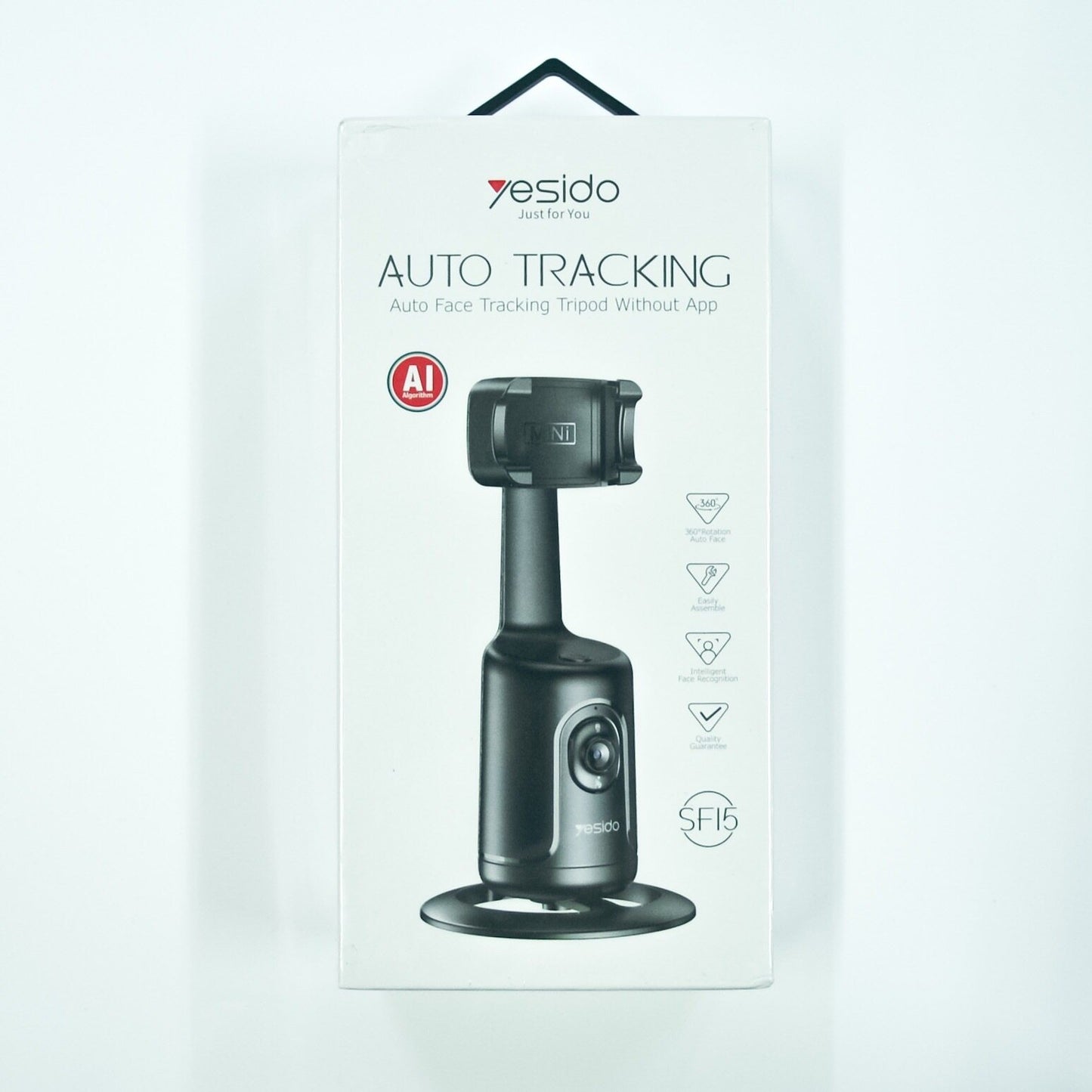 Yesido Auto Face Tracking Tripod Phone Camera Mount Holder – Black