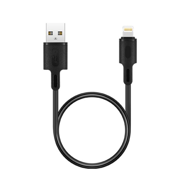 RockRose 2.4A Fast Charge - Lightning Cable / 1 Meter / PVC Material / Black