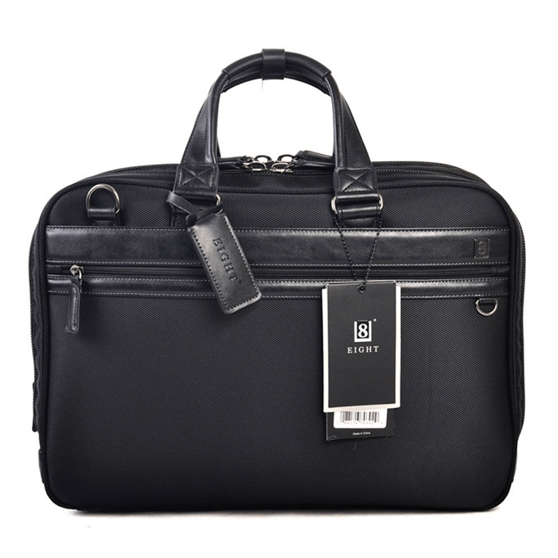 8 Eight Business Laptop Briefcase - 15-inch / Black - Laptop Bag