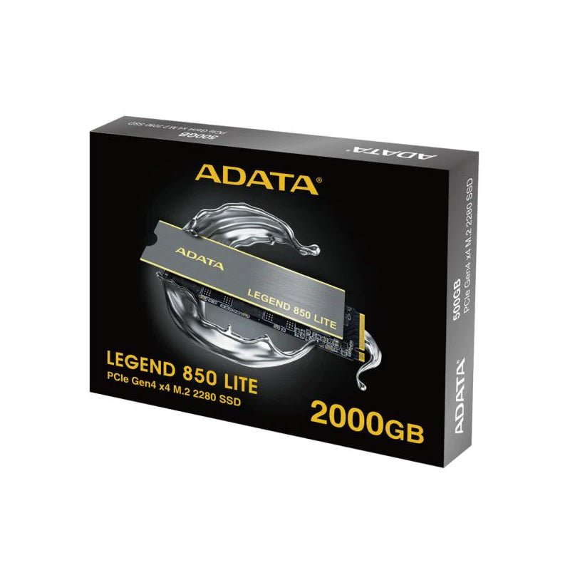 Adata Legend 850 lite M.2 SSD - 2 تيرابايت / M.2 2280 / PCIe Gen4x4 - SSD (محرك الحالة الصلبة)