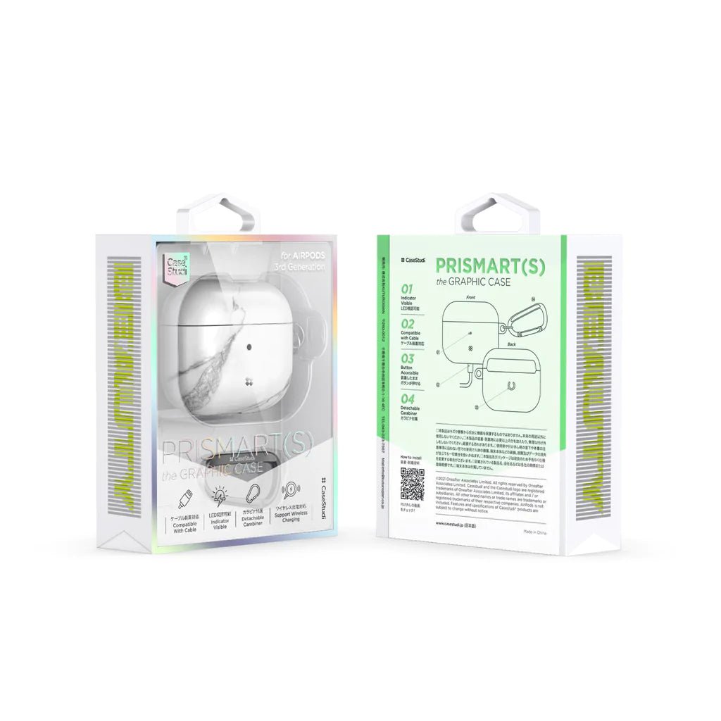 CaseStudi Airpods 3rd Generation Case - Prismart(S) Marble White