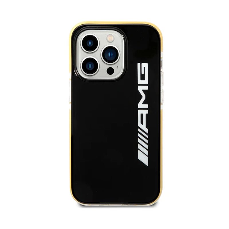 AMG PC/TPE Hard Case Bumper Protection - Apple iPhone 14 Pro / Black / Yellow