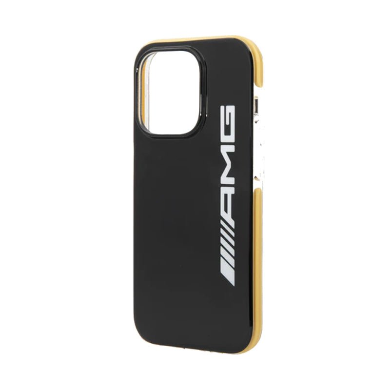 AMG PC/TPE Hard Case Bumper Protection - Apple iPhone 14 Pro / Black / Yellow