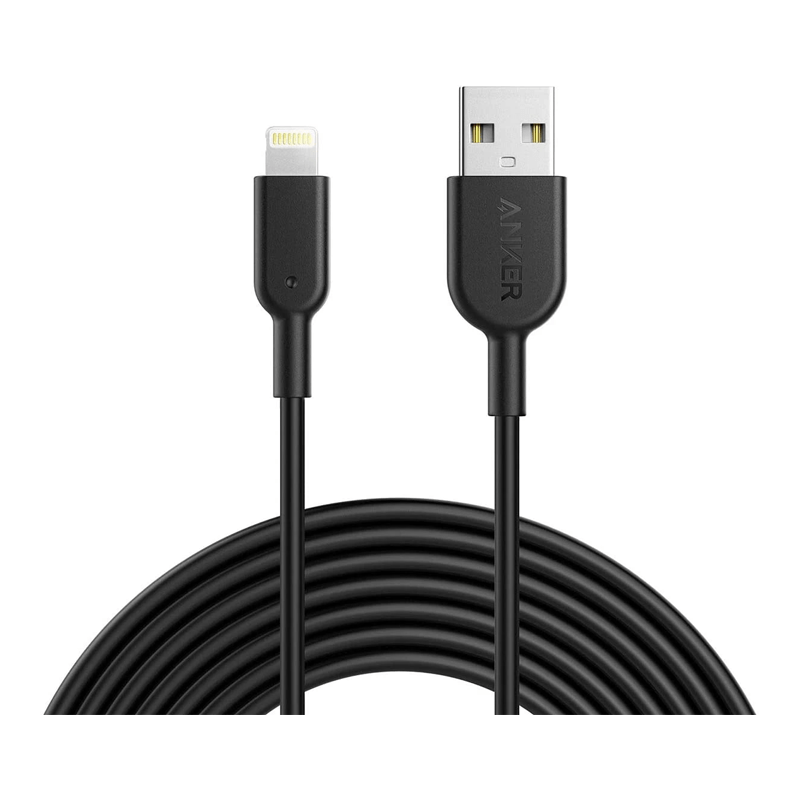 Anker PowerLine II Lightning Cable - USB 2.0 / 1.8m / Black