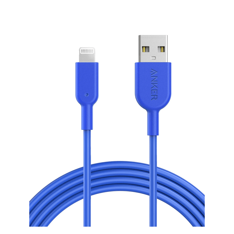 Anker PowerLine II Lightning Cable - USB 2.0 / 1.8m / Blue
