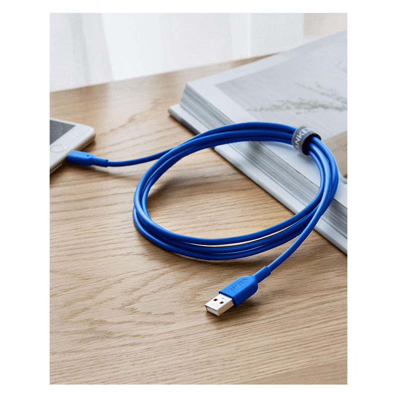 Anker PowerLine II Lightning Cable - USB 2.0 / 1.8m / Blue