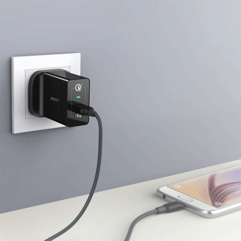 Anker PowerPort+ 1 with QC3.0 and IQ (Black)