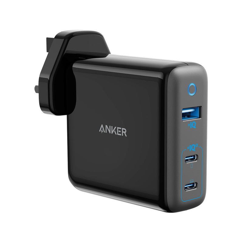 Anker PowerPort III 3-Port 65W Elite Charger Adapter - 65W / USB-C / USB-A / Black