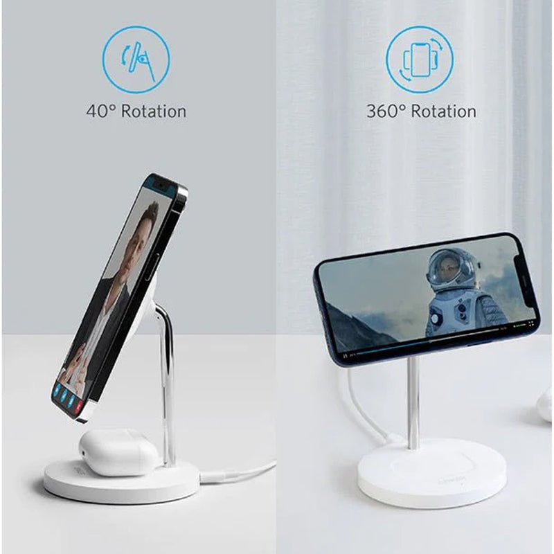 Anker PowerWave Magnetic 2-in-1 Stand Lite - White – WIBI (Want IT