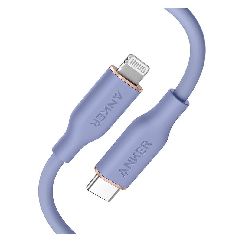 Anker Super Strong PowerLine lll Flow - USB-C to Lightning / 6ft / Purple