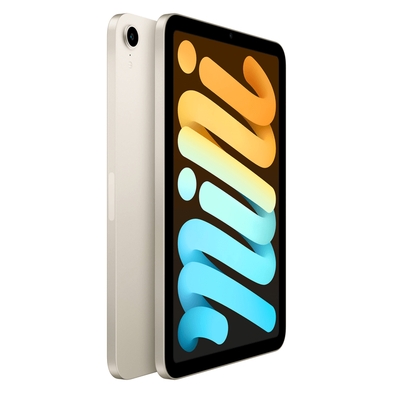 Apple iPad Mini (6th Gen) - A15 Bionic Chip / 64GB / 8.3" Retina / Wi-Fi / 1YW / Starlight