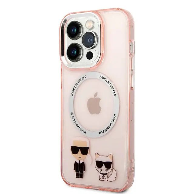 Apple iPhone 14 Pro - Pink Karl Lagerfeld Magsafe PC/TPU Case With Ring