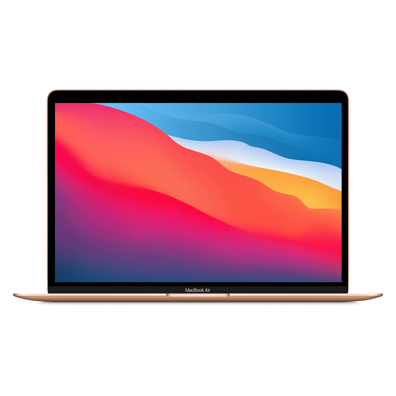 Apple MacBook Air - 13.3" / M1 / 8-Core CPU / 8-Core GPU / 8GB / 512GB SSD / Arabic/English / Gold / 1YW - Laptop