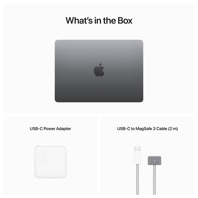 Apple MacBook Air - 13.6" / M2 / 8-Core CPU / 10-Core GPU / 8GB RAM / 512GB SSD / Arb/Eng / Space Grey / Open-Box / 1YW