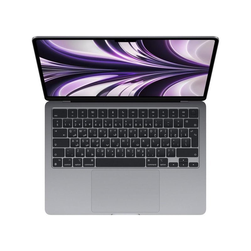 Apple MacBook Air - 13.6" / M2 / 8-Core CPU / 8-Core GPU / 8GB / 256GB SSD / Arabic/English / Space Grey / 1YW - Laptop