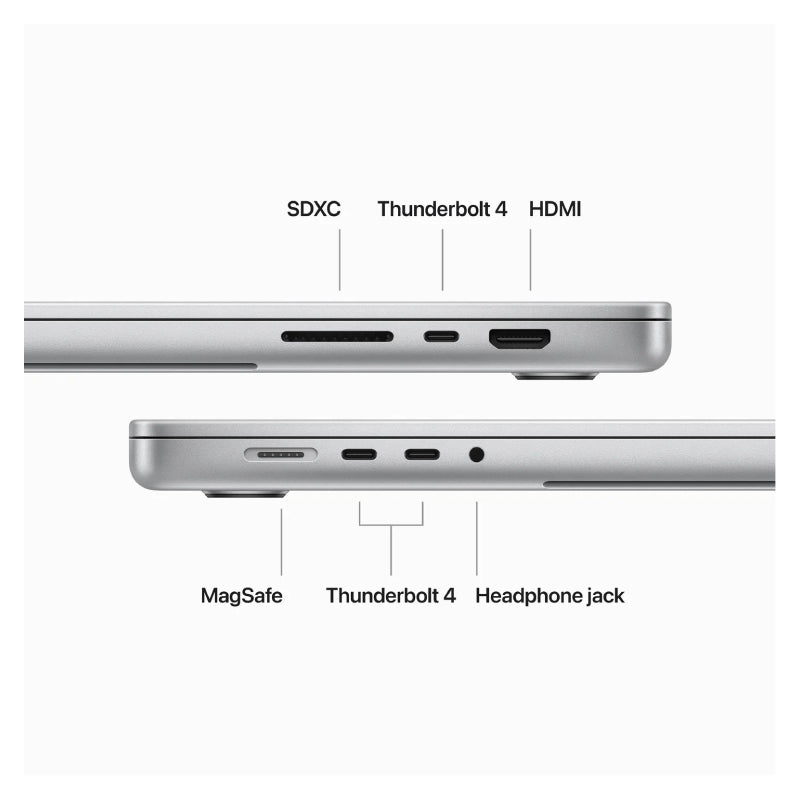 Apple MacBook Pro - 16.2" / M3 Pro / 12-Core CPU / 18-Core GPU / 36GB RAM / 512GB SSD / Arb/Eng / Silver / 1YW