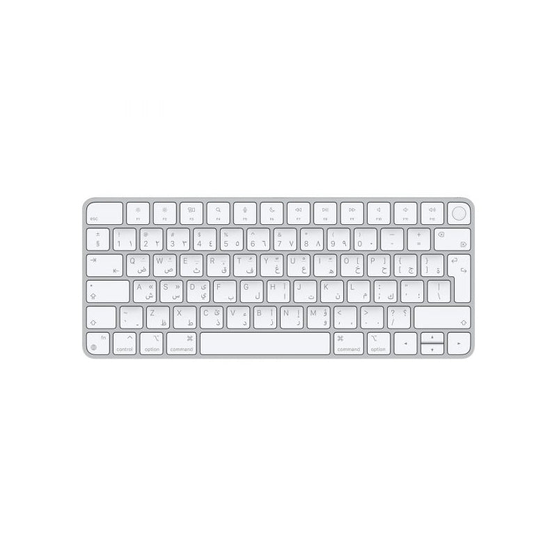 ابل ماجيك لوحة مفاتيح مع معرف اللمس - بلوتوث / Arb/Eng / أبيض