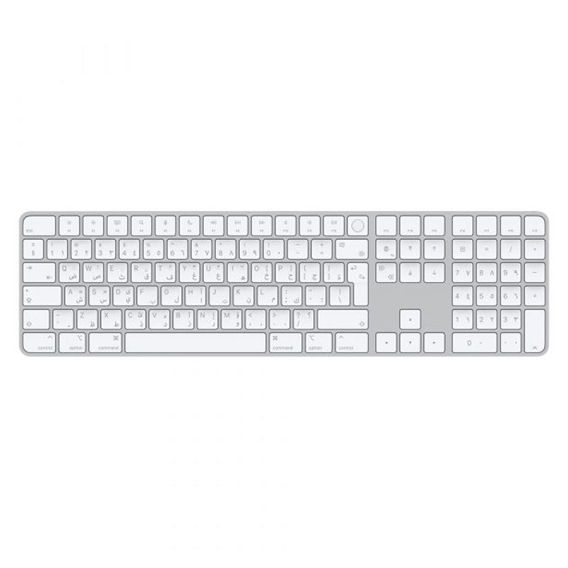 ابل ماجيك لوحة مفاتيح مع معرف اللمس رقمية ماك - بلوتوث / Arb/Eng / أبيض