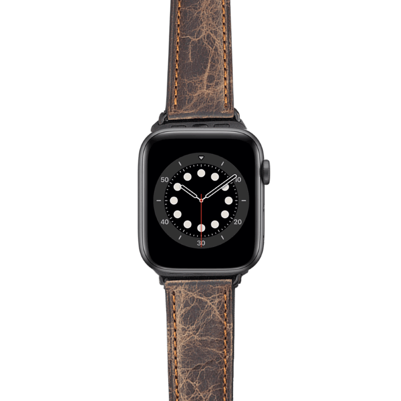 Apple Watch Bands 42/44/45/49mm - Dark Brown Leather