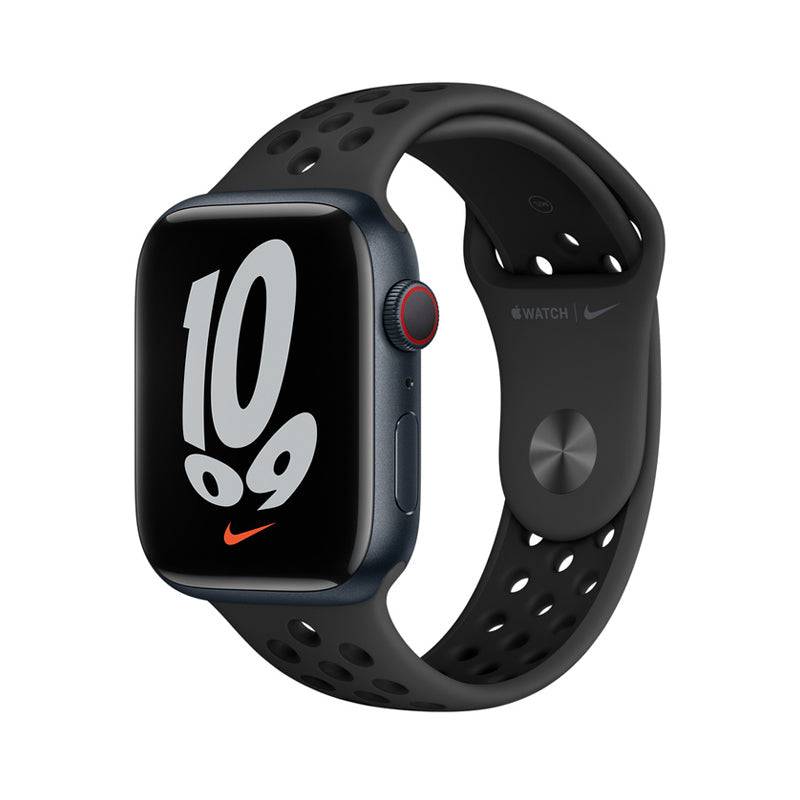 Apple Watch Nike Series 7 With Sport Band - LTPO OLED / 32GB / 45mm / Cellular / Wi-Fi / Midnight Black