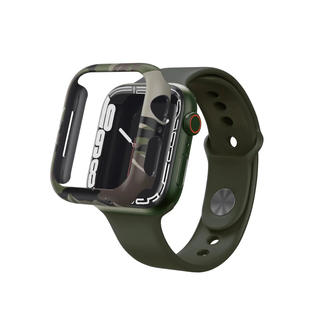 Apple Watch Series 7 Prismart Case - Camo Wood