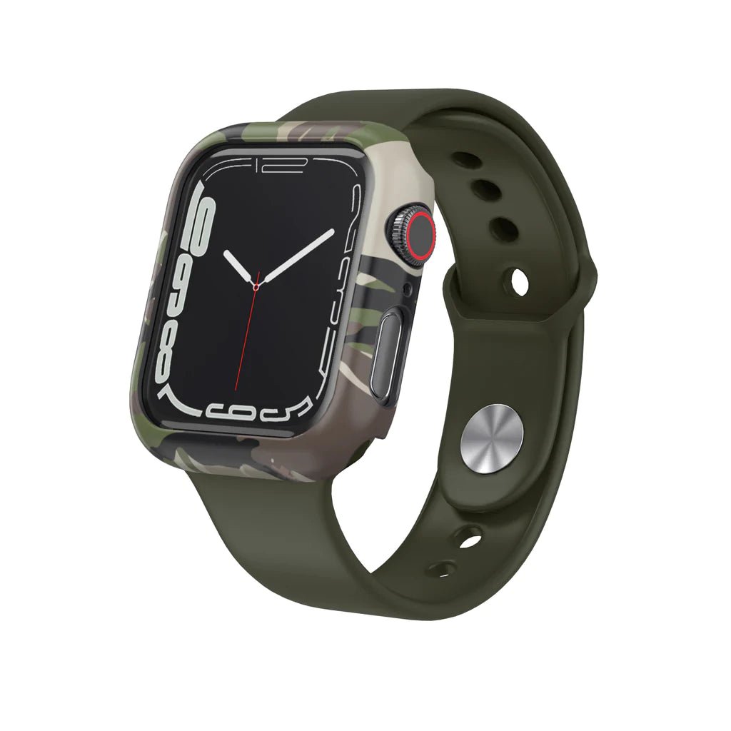 Apple Watch Series 7 Prismart Case - Camo Wood