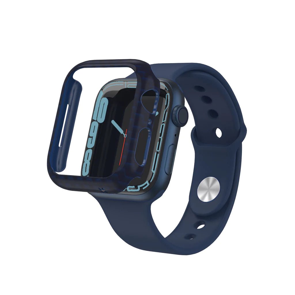 Apple Watch Series 7 Prismart Case - Carbon Fiber Navy