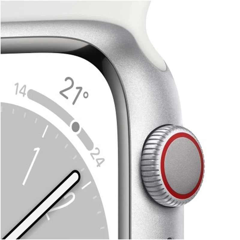 Apple Watch Series 8 - OLED / 32GB / 41mm / Bluetooth / Wi-Fi / Cellular / Silver
