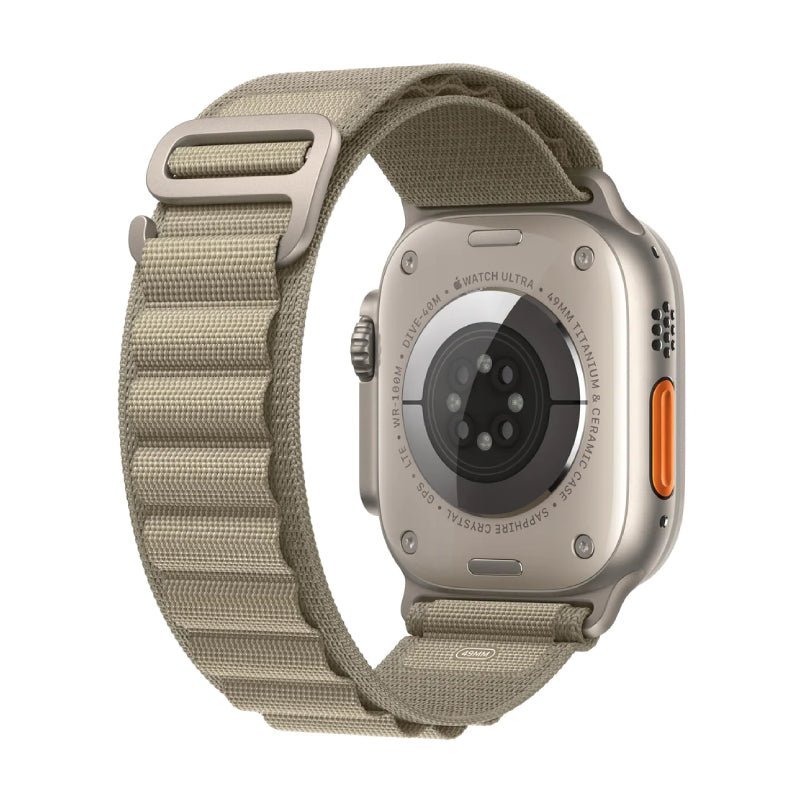 Apple Watch Ultra 2 - LTPO OLED / 64GB / 49mm / Bluetooth / Wi-Fi / Cellular / Large / Titanium Olive Alpine Loop